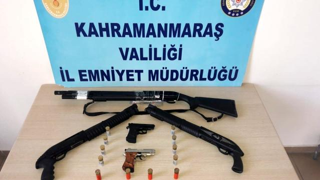 Kahramanmaraş'ta 29 adet silah ele geçirildi